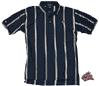 Columbus Blue Jackets Striped Polo Shirt